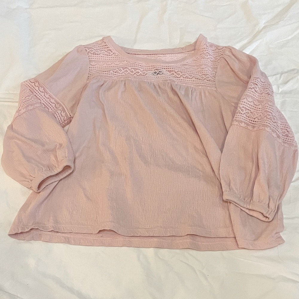 Old Navy Light Pink Lace Top